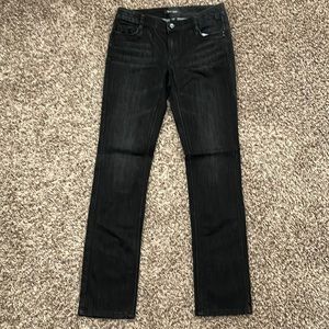 White House Black Market Black Jeans Straight Leg Mid-Rise Size 4R